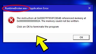 Fix Runtimebrokerexe Error in Windows 10 [upl. by Ydolem108]