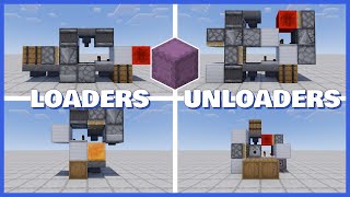 Minecraft EASY Shulker Box Loaders amp Unloaders [upl. by Bronder547]