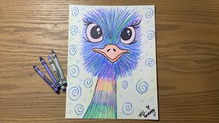 How to draw an Emu 🦙 [upl. by Lebbie]