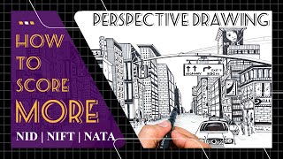 NIDNATA NIFT Preparation How to Score more in Perspective Drawings  10 Important Tips [upl. by Lednar157]