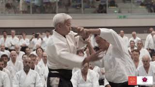 Moriteru Ueshiba Aikido Doshu 50 Aniversario de la introducción de Aikido en España por Y Kitaura [upl. by Hakeber988]