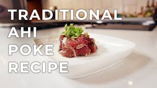 Tuna Poke Recipe  Traditional Ahi Poke [upl. by Eive329]