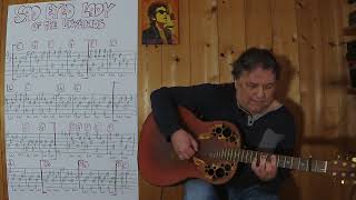 GUITAR Lesson  581 SAD EYED LADY OF THE LOWLANDS Bob Dylan [upl. by Mercuri]