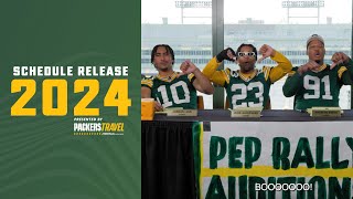 Green Bay Packers 2024 Schedule Reveal  Pep Rally Auditions [upl. by Owain]