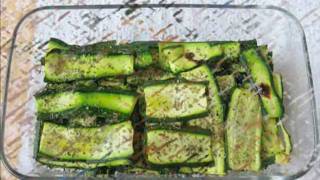 Zucchine Grigliate al forno con olio e origano  antipastocontorno  ricetta facile e gustosa [upl. by Otsuaf]