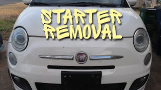 Fiat 500 Starter Removal [upl. by Arised]