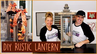 Super Easy 25 DIY Rustic Lantern [upl. by Purvis251]