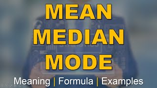 Mean Median and Mode  Measures of Central Tendency  Statistics  Formula and Examples in Hindi [upl. by Polly]