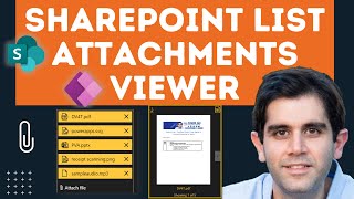 Display SharePoint List Attachments in Power Apps  Viewer Component [upl. by Loni]