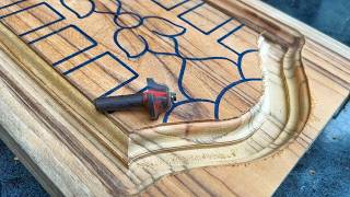 Beautiful and easy to make wood carving door design [upl. by Tisdale]