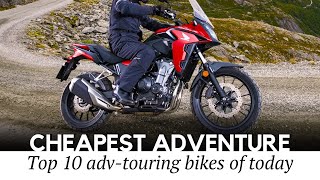 10 Cheap Adventure Motorcycles with Touring Capabilities Beginner Friendly Models of 2022 [upl. by Ecerehs]