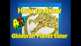 How to draw Ghidorah Planet Eater [upl. by Swayder]