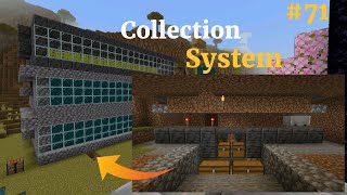 Build Collection System For Sugarcane Farm  Minecraft Survival Part  71 [upl. by Conrad489]