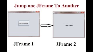 How to Open one JFrame from another in java Swing  JFrame Tutorial [upl. by Pampuch]