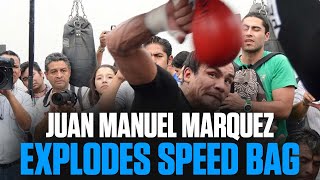 Juan Manuel quotDinamitaquot Márquez EXPLODES a speed bag [upl. by Adaynek904]