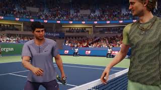 Alexander Zverev vs Carlos Alcaraz very hard Match at the Shanghai Masters 2024 [upl. by Ekrub]