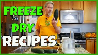 How to Freeze Dry Zucchini AND USE IT [upl. by Orips703]