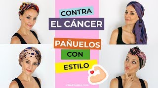 👳‍♀️ 4 Formas de ATAR PAÑUELOS en la Cabeza I Craftabulous Contra el Cancer [upl. by Akinehs552]