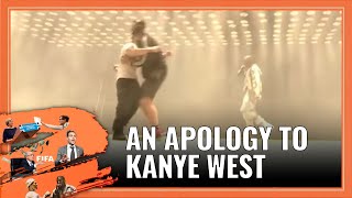 KANYE WEST  GLASTO STUNT  Simon Brodkin CRASHING Kanye set at Glastonbury  A Lee Nelson Apology [upl. by Gebhardt]