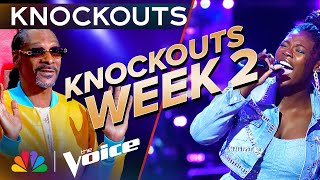 Dazzling Performances from the Second Week of Knockouts  The Voice  NBC [upl. by Yenhpad]