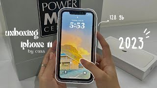 iphone 11 unboxing 2023 white 128gb ☁ aesthetic  Philippines  accessories setup amp camera test [upl. by Faydra129]