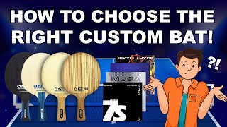 How To Choose Your Custom Table Tennis Bat  What Are The Best Blade amp Rubbers For You [upl. by Nico]