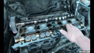 VOLVO CYLINDER HEAD WITH BENT VALVES REMOVAL 2001 V70 24 L [upl. by Harrison]