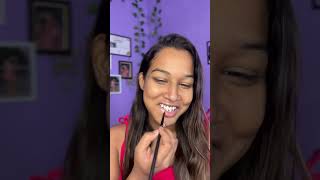 How to overline lips correctly hack makeup lips lipstick lipartistry hacks lipart makeuphacks [upl. by Acemat]