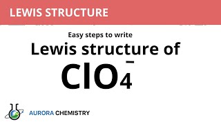 Lewis structure of ClO4  Easy steps to write Lewis structure of Perchlorate ion [upl. by Hallam399]