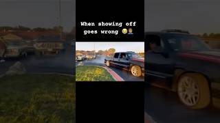 Takuache Crashes into Truck Tryna Show off at the Truck Meet takuache carcrashes silverado truck [upl. by Lune97]