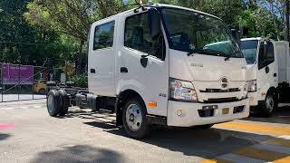 Hino Truck Sydney Australia  Hino 300 Series  616 AT Wide Crew Cab Chassis  Commentary [upl. by Noyk]