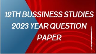 Set 2 bussiness studies quesiton paper of 12th class [upl. by Sinoda]