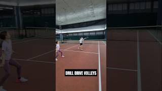 Tennis Drill quot Synchronization Technique Drive Volleysquot under 10 years kids [upl. by Frederigo]