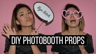 ✂ DIY Photobooth Props  FREE PRINTOUTS [upl. by Drawde]