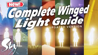 Sky Cotl All WINGED LIGHTS LOCATIONS  Updated Version  Beginners Guide  Noob Mode [upl. by Tobiah]