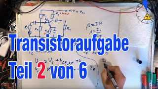 Transistor Emitterschalter Teil 2 von 6 GAG Gleichstromarbeitsgerade Aufgabe [upl. by Catlin322]