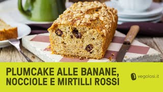 Plumcake vegan con nocciole e mirtilli rossi [upl. by Dayir]