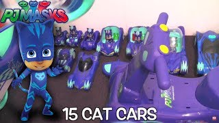 PJ Masks  15 Official Cat Cars In Real Life [upl. by Eidnam631]