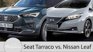 Seat Tarraco VollLEDScheinwerfer vs Nissan Leaf LEDScheinwerfer Pro und Contra 4K  Autophorie [upl. by Dnomso175]