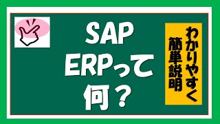 【SAPはじめに①】SAP ERPの概要説明１ [upl. by Rayford]