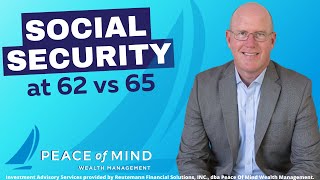 Social Security at 62 vs 65 [upl. by Linkoski]