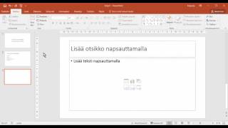 PowerPoint  uuden esityksen muodostaminen [upl. by Bunny]