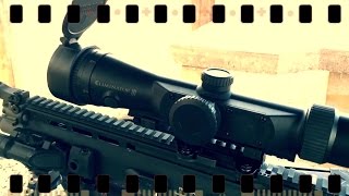 Zeroing the Burris Eliminator III 312x44 Laser Scope on a SCAR 17S [upl. by Elsa]