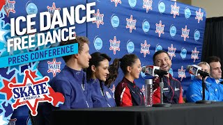 Ice Dance Free Dance Press Conference  2024 Skate America ISU Grand Prix [upl. by Greer]