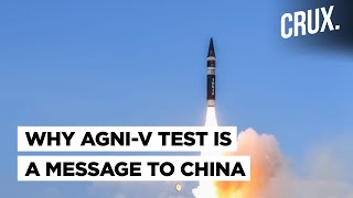 Agni 5  India Tests NuclearCapable AGNIV Missile With Range To Strike China [upl. by Coffee]