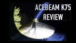 ACEBEAM K75 REVIEW DER 25KM LAMPE [upl. by Ellan664]