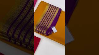 Pure Mysore Crape Silk Saree  Priced at ₹9060  120 Grams  saree sanjar mysoresilk [upl. by Ima182]