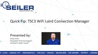 TA Trimble Access TSC3 Laird Connection Manager [upl. by Mayworm865]