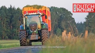 Grass silage with Fendt Favorit 926 Fendt 824 and pitwork with new JCB 435s  Visch BV  NL [upl. by Yrellih186]