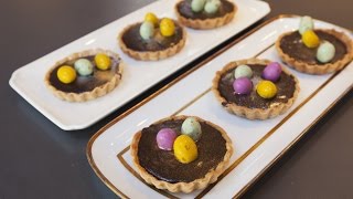 MAELLE AND RICHARD COOK CHOCOLATE TARTS FOR EASTER [upl. by Aened]